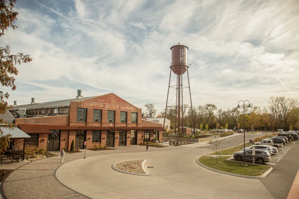 The Factory at Franklin water tower