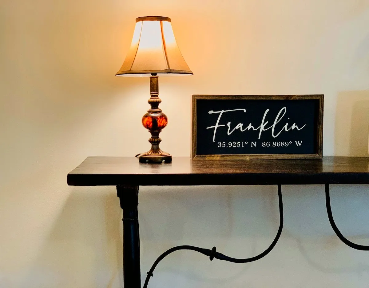 Franklin sign at The 412